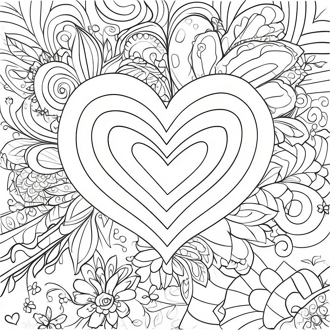 Romance Páginas para Colorir