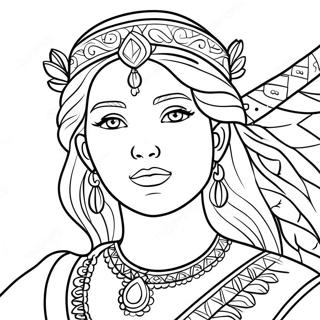 Página para Colorir da Esther Corajosa | Página para colorir de Ester