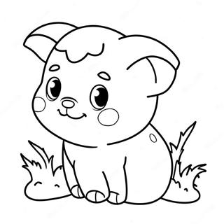 Mini Páginas para Colorir de Animais Fofos | Página para colorir de Mini