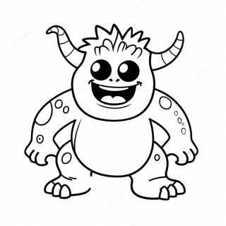 Página para Colorir do Monstro | Página para colorir de Monstro
