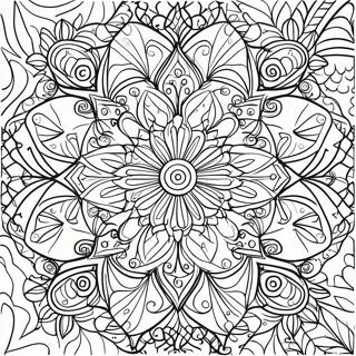 Caleidoscópio Páginas para Colorir