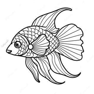 Peixe Beta Páginas para Colorir