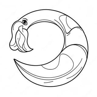 Página para Colorir da Lua Crescente | Página para colorir de Fases da Lua