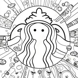 Starbucks Kawaii Páginas para Colorir