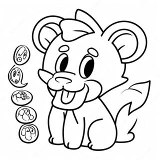 Página para Colorir Personagem Mangle | Página para colorir de Mangle
