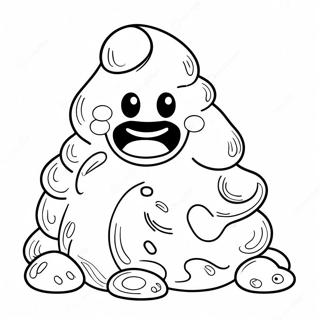Página para Colorir de Cocô Engraçado | Página para colorir de Cocô