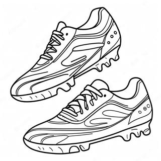 Chuteira de Futebol Páginas para Colorir