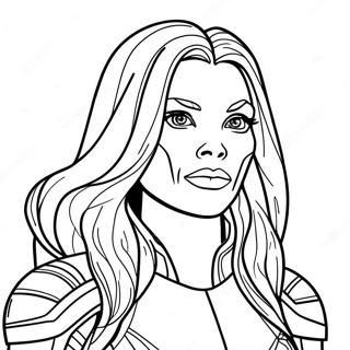 Gamora Páginas para Colorir