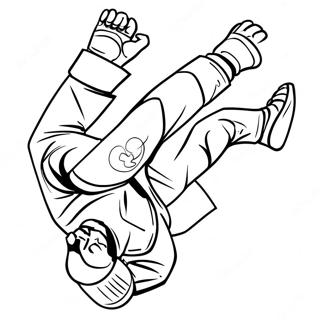 Jiu Jitsu Páginas para Colorir