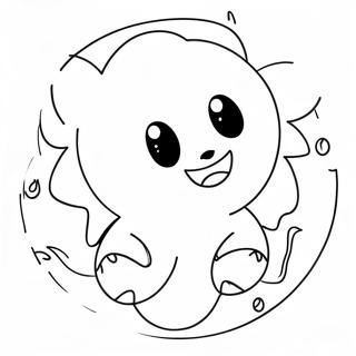 Página para Colorir do Sol e da Lua Pokémon | Página para colorir de Pokémon Sol e Lua