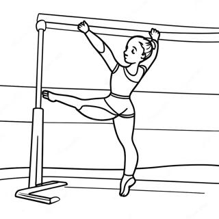 Página para Colorir Ginástica | Página para colorir de Ginástica