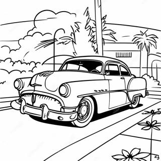 Retro dos Anos 50 Páginas para Colorir