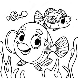 Tartaruga Procurando Nemo Páginas para Colorir