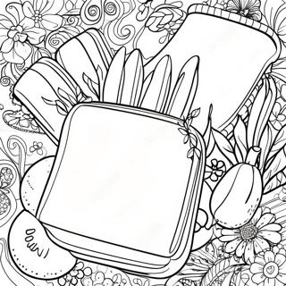 Página para colorir de Menu | Página para colorir de Menu