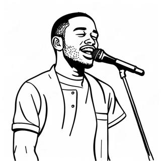 Frank Ocean Páginas para Colorir