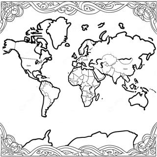 Mapa Páginas para Colorir