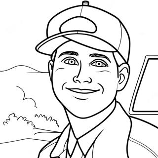 Página para Colorir Ryan | Página para colorir de Ryan