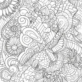 Ilusão Psicodélica Páginas para Colorir
