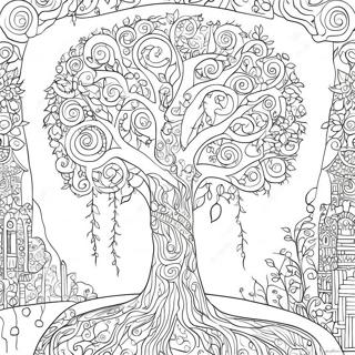 Gustav Klimt Páginas para Colorir