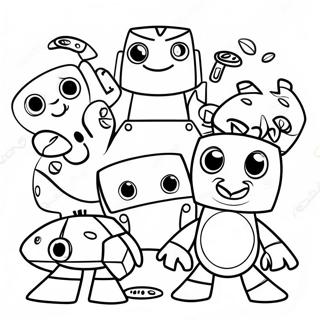 Página para Colorir dos Personagens Coloridos dos Mixels | Página para colorir de Mixels
