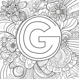 Página para Colorir do Logotipo do Google | Página para colorir de Google