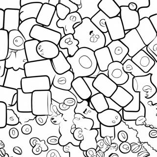 Página para Colorir Doces Sour Patch Coloridos | Página para colorir de Sour Patch