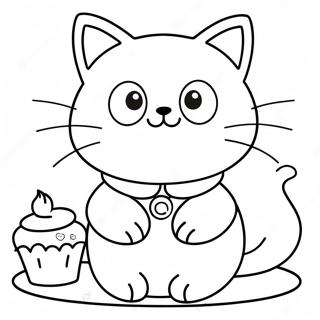 Página para Colorir Chococat | Página para colorir de Chococat