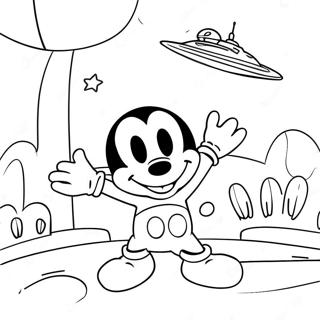 Aventura Espacial do Clube do Mickey Mouse Páginas para Colorir