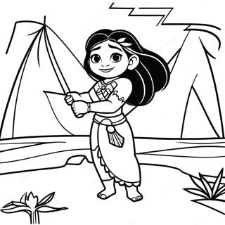 Página para Colorir de Moana | Página para colorir de Moana