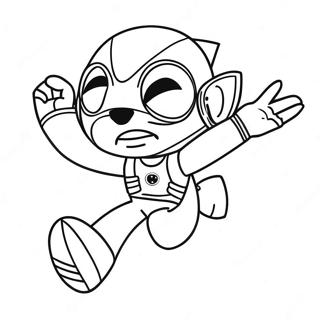 Página para Colorir do Personagem Fast Dash | Página para colorir de Dash