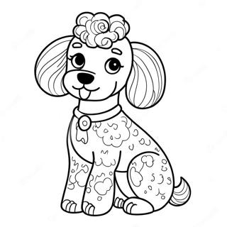 Poodle Páginas para Colorir