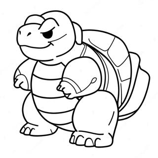 Página para Colorir Blastoise | Página para colorir de Blastoise