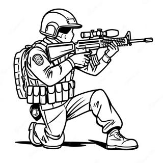 Equipe SWAT Páginas para Colorir