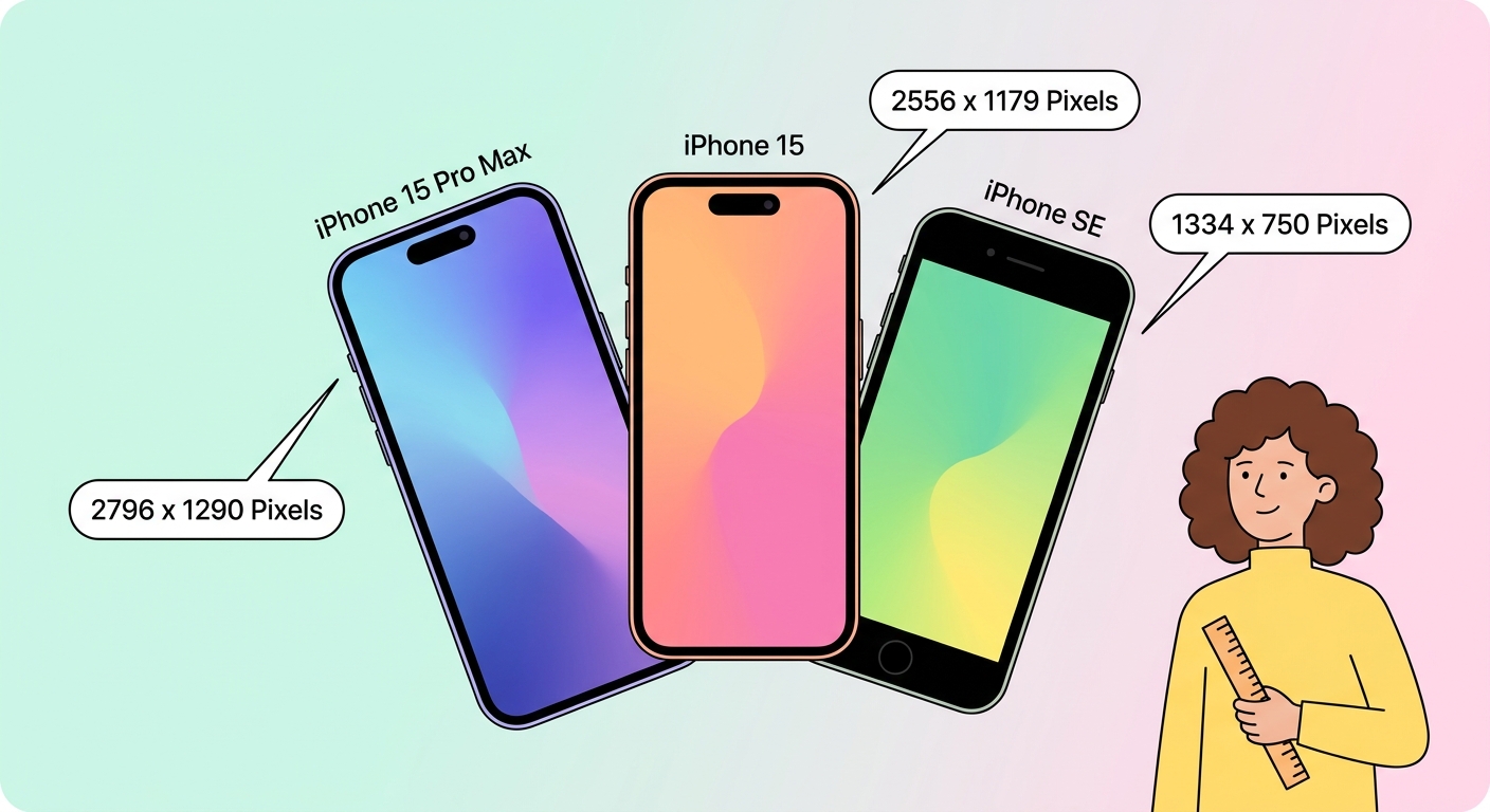 Guia de Dimensionamento de Papel de Parede para iPhone — Todos os Modelos