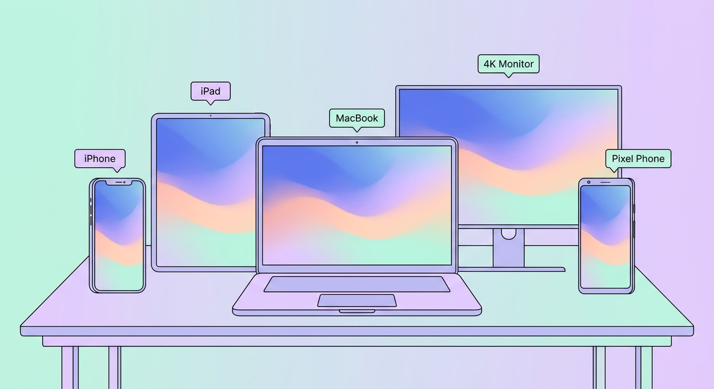 Resolução de Wallpaper por Dispositivo — Referência 2026