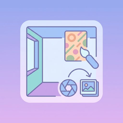 Pré-visualização de Papel de Parede na Parede — papéis de parede editing tool